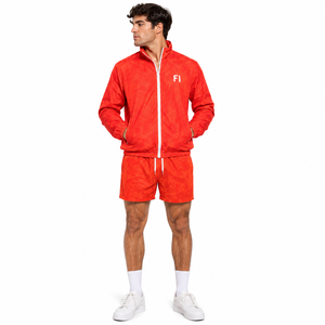 Chaqueta cortavientos con cremallera de diseño personalizado, reactiva al agua, impermeable, con estampado completo, para hombre. - Product Image 6