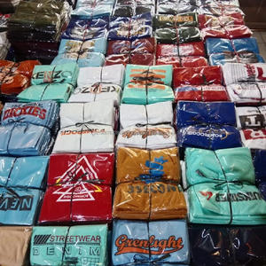 Fournisseur en gros de T-shirts d'été imprimés à épaules tombantes, neufs, stock de boutique, assortiment mixte en balles en vrac, provenance usine - Product Image 2