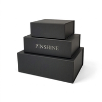 Nouvelle boîte pliante magnétique en papier avec grand logo personnalisé, emballage de luxe, boîte cadeau rigide en carton pliable