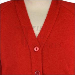 Men's Solid <b>Cardigan</b> Sweaters V-neck Drop Shoulder Button Anti-Wrinkle Winter Heavyweight Thermal Thickened Wool/Nylon - Product Image 2