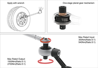 Outils à main de qualité industrielle fabriqués à Taïwan, multiplicateurs de couple multifonctionnels en acier au carbone, système métrique, modèle OEM/ODM TW-618