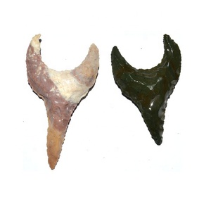 Meilleure vente colliers de pierres précieuses en agate pointes de flèche en forme de poisson technique de gravure sculptée guérison spirituelle style croix en cristal - Product Image 5