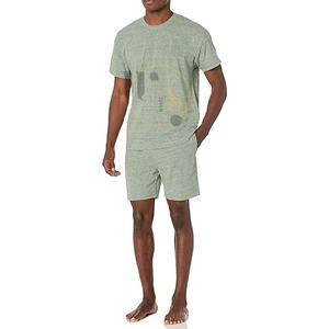 Conjunto corto de algodón transpirable de alta calidad para hombre, talla XL, ropa de calle de verano con logotipo personalizado impreso, cómodo de talla grande - Product Image 1