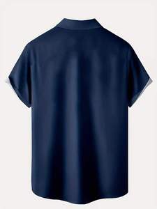 Professional Men's <b>Half</b> Sleeve Striped 140g Dress <b>Shirt</b> Custom Logo Poplin Office Uniform Breathable Business <b>Button</b> Smart - Product Image 2
