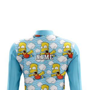 Sudadera con Capucha y Media Cremallera para Hombre, Manga Larga, Azul Claro, Secado Rápido, Poliéster, Diseño Deportivo, Corte Regular, Ropa de Invierno - Product Image 5