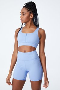 Conjunto Deportivo de Punto para Mujer, Top Corto de Manga Corta, Pantalones Cortos por Encima de la Rodilla, Color Sólido, Transpirable, para Gimnasio, Yoga - Product Image 3