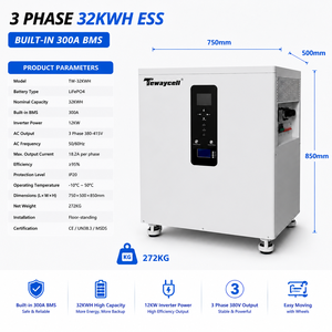 Système solaire autonome unique 51,2 V LiFePO4 tout-en-un avec onduleur triphasé et batterie empilable - Product Image 3