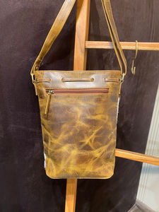 Sac seau en cuir de vachette fait à la main de marque Offre Spéciale sac Boho en cuir véritable sac à main Western cordon sac à main classique pour les femmes - Product Image 5
