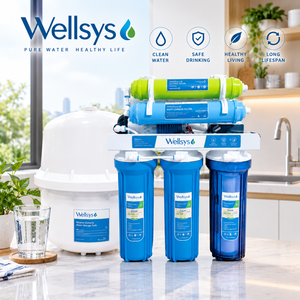 Système de purification d'eau par osmose inverse Wellsys RO-100B à 7 étapes, 100 GPD, sous évier, avec réservoir de stockage de 4,5 gallons - Product Image 1
