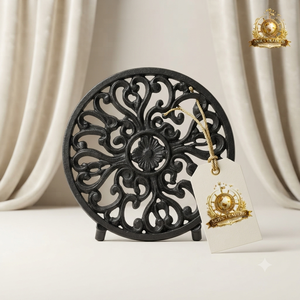 Salvamanteles Redondo de Metal con Motivo de Rama de Árbol Plateada, Resistente al Calor, para Ollas Calientes, Protector de Mesa de Cocina y Comedor - Product Image 3