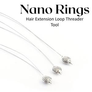 Aguja ergonómica en forma de bucle para aplicaciones de extensiones de cabello, herramienta de agarre cómodo para uso profesional en salones de belleza - Product Image 3