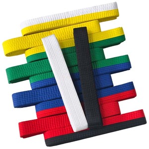 Cinturón de Taekwondo y Karate con Logotipo Personalizado Bordado, Cinturón de Artes Marciales Duradero, Ligero y Elástico, Hecho de Mezcla de Algodón y Spandex - Product Image 4