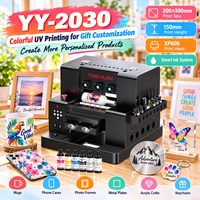 Imprimante UV à plat A4 2030, machine à jet d'encre numérique pour les petites entreprises, les cadeaux personnalisés et les produits personnalisés