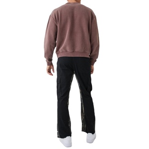 Oversized Acid Wash Sweatshirt For <b>Men</b> Professional Manufacture Sweatshirt Streetwear <b>Men</b> Acid Wash Sweatshirt MADE BY BS - Product Image 4