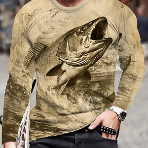 Camisas de Pesca Personalizadas de Manga Larga con Estampado por Sublimación, Protección UV UPF 50, Secado Rápido, Transpirables, para Hombre - Product Image 4