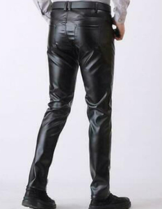 Pantalon en cuir véritable de haute qualité, pantalon de moto en cuir de vache véritable, pantalon de mode pour homme sur mesure, vente en gros Saleh Enterprises - Product Image 3