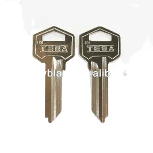 High quality of TE1/TE8I brass key blank with nickel plated finished llaves replacement for TES- locks and key