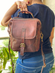 Bolso de mano de cuero de cabra con estilo Vintage para mujer, bolso de compras, bolso de cuero elegante, bolsos hechos a mano de cuero Real - Product Image 4