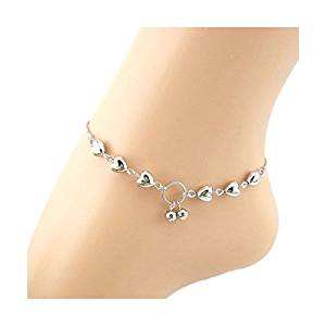 Tobillera de Plata de Ley 925 Estilo Rajasthani con Delicado Patrón de Campanas para Mujeres y Niñas - Product Image 2