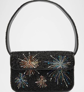Modern <b>Seed</b> Beaded Firework Embroidery <b>Storage</b> Bag Women Shoulder Bag Designer Handbag Fashion Purse Evening Tote Wedding Clutch - Product Image 1