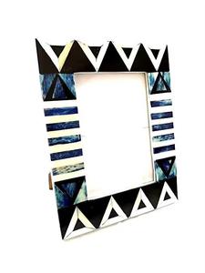 Cadre photo rectangulaire artisanal en bois écologique HASAN CRAFT, impression en relief, style rustique, pour table, affichage vertical - Product Image 3