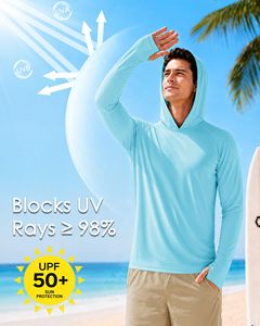 Chemises de pêche personnalisées en gros pour hommes, chemises de performance à manches longues, séchage rapide, protection UV, avec capuche et masque - Product Image 4