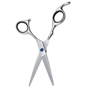 Tijeras de Peluquería Profesionales de Acero Inoxidable con Punta Afilada, Construcción Duradera, 28 Dientes, Mango Largo, para Diestros, para Uso en Salón - Product Image 1