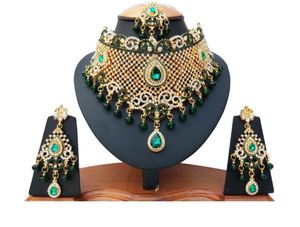 Bridal Necklace Earrings Headpiece Set Women Alloy Zircon Trendy Flower Party <b>Wedding</b> Engagement Gift Jewelry - Product Image 4