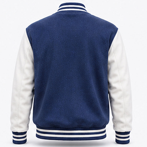 Customized Breathable Patch Baseball <b>Bomber</b> Varsity <b>Jacket</b> Hooded New Style Street Wear <b>Men's</b> Vintage Varsity College <b>Jacket</b> - Product Image 3