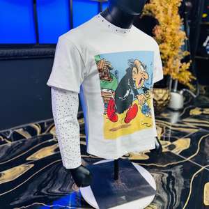 Camiseta Personalizada de Hombre, Estilo Urbano, Tejida, Lisa con Estampado, Corte Regular - Product Image 4