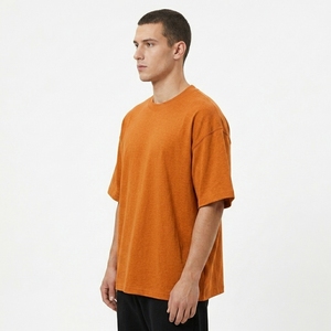 100% Cotton Men's Blank Front Regular Fit <b>Plain</b> <b>Tshirts</b> Wholesale 230gsm Breathable Casual Tees Custom Unisex Jersey shirt - Product Image 4
