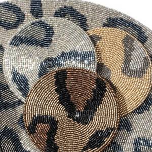 Handmade Seed <b>Beaded</b> Embroidery <b>Coaster</b> Cup Mat Tea Coffee Glass Holder Table Protection Dining Accessories Home Decoration - Product Image 1