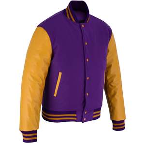 Ropa de invierno, chaqueta de invierno, chaquetas varsity de cuero/lana para venta en línea a precio económico - Product Image 3