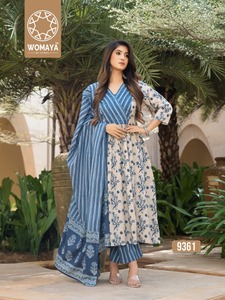 Sustainable Soft Cotton Printed Fabric <b>Kurti</b> Modern Fancy Designer <b>Kurti</b> For Women Ethnic Wear Market Low Minimum Order Price - Product Image 2