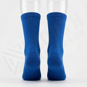 Blue Crew <b>Socks</b> For <b>Running</b> Breathable Cotton Men Women Athletic Sports <b>Socks</b> Summer Standard Thickness Solid Color - Product Image 2