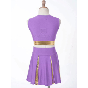 Uniforme de cheerleading pour femmes en matériau durable, séchage rapide, 100 % polyester, fabriqué par un grand fabricant, faible MOQ. - Product Image 6