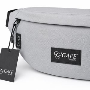 Sac banane unisexe en toile 2026 avec sangle réglable, fermeture éclair, léger, gris uni, pour activités de plein air, sport et usage décontracté, prix abordable - Product Image 5