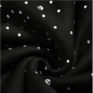 Sweat à capuche unisexe en polaire avec broderie de patchs et strass, style oversize, lettres personnalisées, effet cristal scintillant - Product Image 2