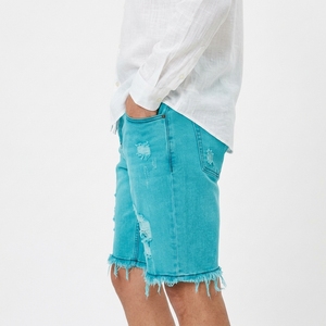 Shorts en jean en coton personnalisés pour hommes, décontractés, longueur genou, vêtements d'été, fabricant en gros - Product Image 2