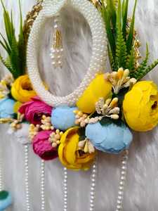 แหวนดอกโบตั๋นทำมือประดับลูกปัดสำหรับแขวนผนัง - Product Image 1