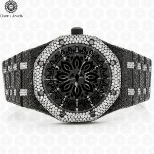 Charm Jewells – boîtier de montre de luxe en acier inoxydable, cadran analogique de 40mm, cristal saphir, bracelet en acier inoxydable, mécanique unisexe - Product Image 2