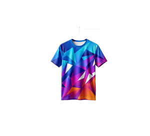 Custom Front Sublimation Sporty Jersey T-<b>Shirt</b> Polyester Quick Dry Breathable for Sports Gym Training Casual Wear <b>Geometric</b> - Product Image 1