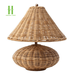 Best Selling Rattan Lamp Base Table Lamp Handwoven OEM Pendant <b>Light</b> for Home <b>Decoration</b> Variety of Colors Made in Vietnam - Product Image 1