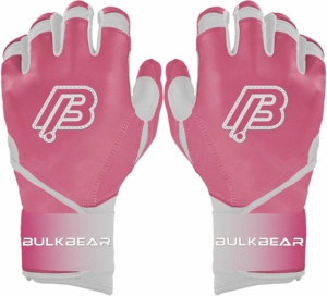 Gants de frappe de baseball BULKBEAR en cuir rembourrés avec fermeture auto-agrippante, unisexe, pour adultes, entraînement, logo personnalisé, service OEM sur mesure, haute qualité - Product Image 1
