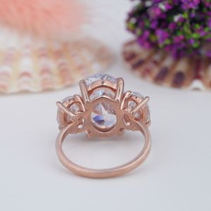 <b>925</b> Wholesale Sterling <b>Silver</b> Three Stone Prong Setting Solid Sterling <b>Silver</b> Diamond Wedding <b>Ring</b> - Product Image 4