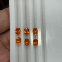 Granat naturel Fanta, taille ovale, 1 carat, granat mandarin calibré, pierre précieuse orange lâche, qualité joaillerie fine de Madagascar, vente en gros