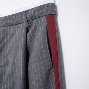 Pantalones a Rayas de Otoño para Mujer, Pantalones Casuales de Cintura Alta a la Moda, Elegantes Pantalones Anchos para Mujer - Product Image 4