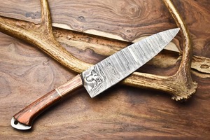 Oferta Especial Cuchillo de Cocina Profesional de 13 pulgadas de Acero Damasco Alemán de Alta Calidad, Tipo Cuchillo de Chef y Hacha, con Mango de Madera y Hoja Recta, OEM - Product Image 3
