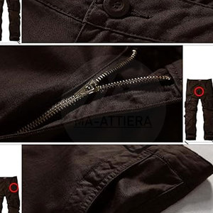 Premium Lightweight Men <b>Cargo</b> Pants Mid Multi-Pocket <b>Straight</b> <b>Leg</b> Utility <b>Trousers</b> Durable Cotton Fabric Outdoor Workwear Casual - Product Image 5