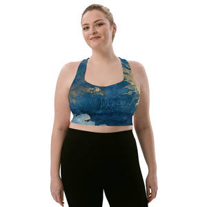 Soutien-gorge de sport OEM pour la danse et le cheerleading, crop top avec logo frontal, grande taille, maintien élevé pour femmes adultes - Product Image 3
